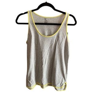 GAP gray neon yellow sleeveless tank top shirt M